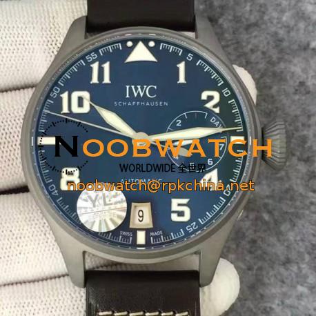 Replica IWC Big Pilot IW5009 YL Stainless Steel Blasted Blue Dial Stainless Steel Blasted Anthracite Dial Swiss 51111