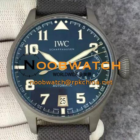 Replica IWC Big Pilot IW5009 YL Stainless Steel Blasted Blue Dial Stainless Steel Blasted Anthracite Dial Swiss 51111