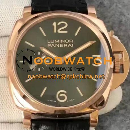 Replica Panerai Luminor Due 3 Days PAM 677 V6 Rose Gold Anthracite Dial Swiss P1000