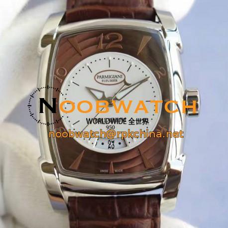 Replica Parmigiani Fleurier Kalpa Grande Palladium PF011128.01 V6 Stainless Steel Brown Dial Swiss PF331