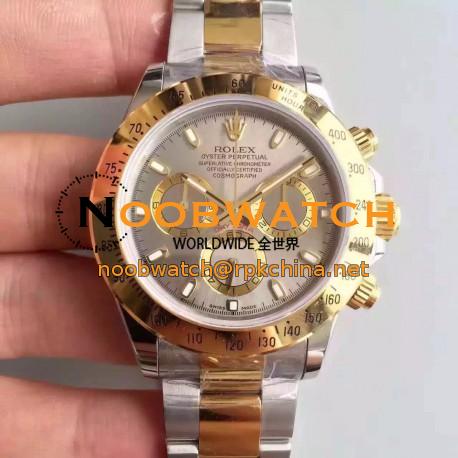 Replica Rolex Daytona Cosmograph 116503 JH Yellow Gold & Stainless Steel Anthracite Dial Swiss 4130 Run 6@SEC