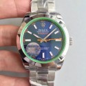 Replica Rolex Milgauss 116400GV JF Stainless Steel Blue Dial Swiss 2836-2