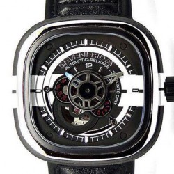 Replica Sevenfriday P3 BB PVD Black & White Dial Miyota 82S7