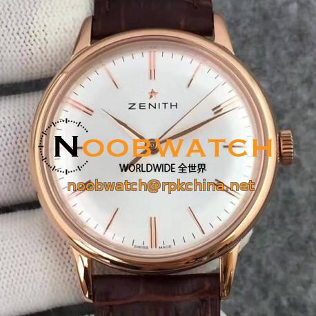 Replica Zenith Elite 6150 18.2270.6150/01.C498 Rose Gold White Dial Swiss Elite 6150