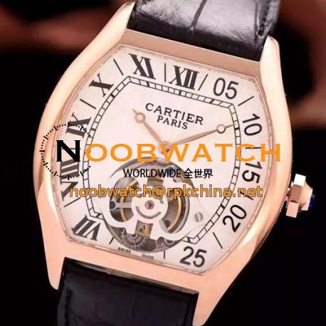 Replica Cartier tortue RG/LE Swiss Real Tourbillon