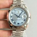 Replica Rolex Day-Date II 218206 41MM V6 Stainless Steel Blue Dial Swiss 2836-2