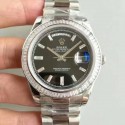 Replica Rolex Day-Date 40 228396TBR 40MM KW Stainless Steel & Diamonds Black Dial Swiss 3255