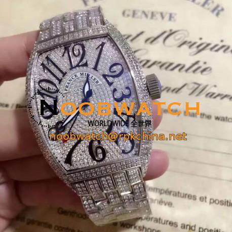 Replica Franck Muller Cintre Curvex Color Dreams FM 5850 SC D CD SUNSET OG Stainless Steel&Diamonds Diamonds Dial Swiss 2824-2