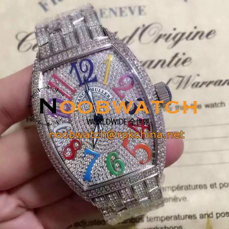 Replica Franck Muller Cintre Curvex Color Dreams FM 5850 SC D CD SUNSET OG Stainless Steel&Diamonds Diamonds & Color Dial Swiss 