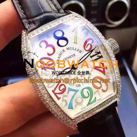 Replica Franck Muller Crazy Color Dreams FM 8880 CH COL DRM Stainless Steel White Dial Swiss 2824-2