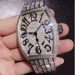 Replica Franck Muller Casablanca FM 8880 SC DT D6 CD OG Stainless Steel & Diamonds Diamonds Dial Swiss 2836-2