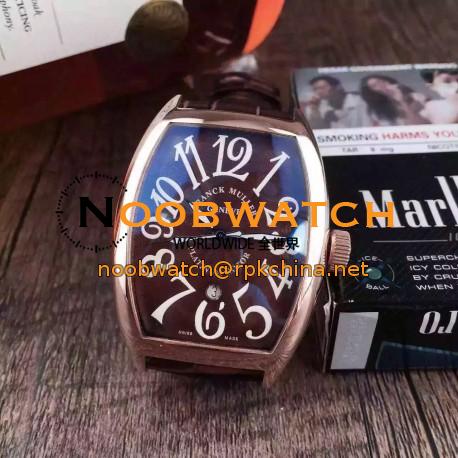 Replica Franck Muller Cintree Curvex FM 5850 SC D CD 5N Rose Gold Brown Dial Swiss 2824-2