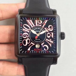 Replica Franck Muller Conquistador Cortez King 10000KSC ZX PVD Black & Red Dial Swiss 2824-2