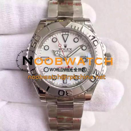 Replica Rolex Yacht-Master 40 116622 JF Stainless Steel White Dial Swiss 2836-2