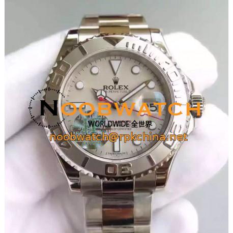 Replica Rolex Yacht-Master 40 116622 JF Stainless Steel Gray Dial Swiss 3135