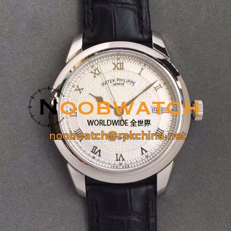 Replica Patek Philippe Calatrava 5296 Stainless Steel White Dial Swiss 324SC