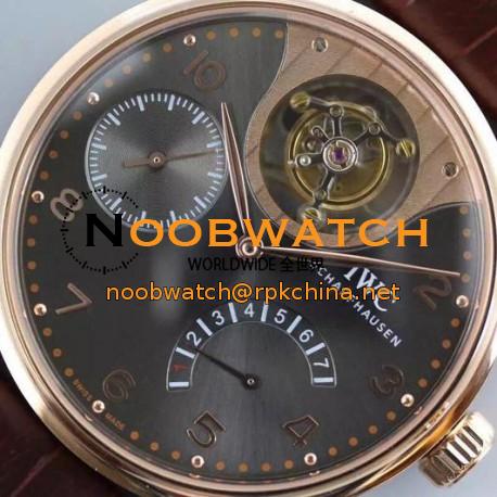 Replica IWC Portuguese Tourbillon Mystery IW504207 Rose Gold Anthracite Dial Swiss 50900