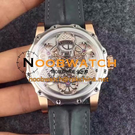 Replica Antoine Preziuso Tourbillon of Tourbillons Rose Gold & Diamonds Silver & Diamonds Dial AFP-TTR-3X