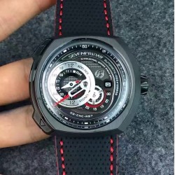 Replica Sevenfriday Q Series Q3/04 Bullrush Rally 2016 Limited Edition PVD Black Dial Miyota 8219