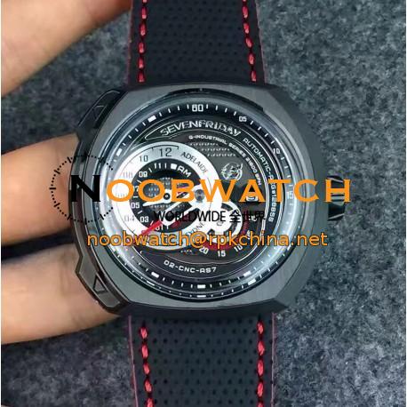 Replica Sevenfriday Q Series Q3/04 Bullrush Rally 2016 Limited Edition PVD Black Dial Miyota 8219