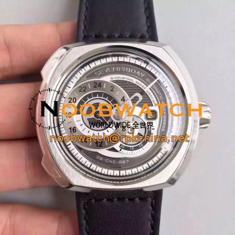 Replica SevenFriday Q-Series Q1/01 Stainless Steel Gray Dial Miyota 8219