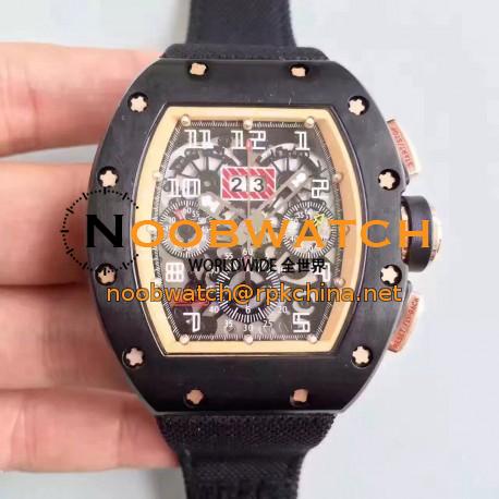 Replica Richard Mille RM011-FM Ceramic Yellow Skeleton Dial Swiss 7750