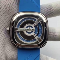 Replica SevenFriday M Series M1/05 Freedom PVD Blue Dial Miyota 8215