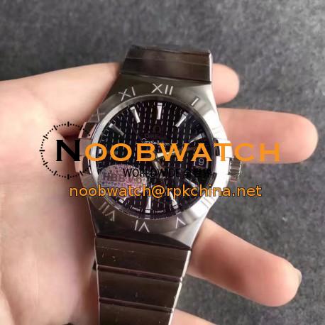 Replica Omega Constellation 123.10.38.21.01.002 38MM V6 Stainless Steel Black Dial Swiss 8500