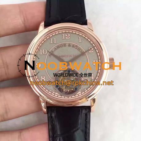 Replica A. Lange & Sohne 1815 Tourbillon 730.032 LH Rose Gold Grey Dial Swiss L102.1