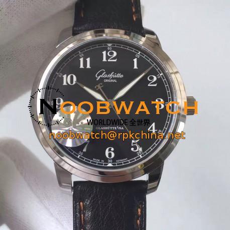 Replica Glashutte Original Senator Excellence 36-01-03-02-01 GF Stainless Steel Black Dial Swiss Calibre 36-01