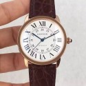 Replica Ronde Solo De Cartier W6701010 42MM UT Rose Gold White Dial Swiss 2892