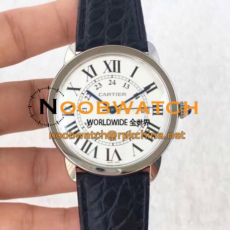 Replica Ronde Solo De Cartier W6701010 42MM UT Stainless Steel White Dial Swiss 2892