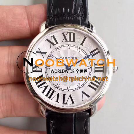 Replica Ronde Luis Cartier W6801004 42MM UT Stainless Steel Silver Dial Swiss 430MC