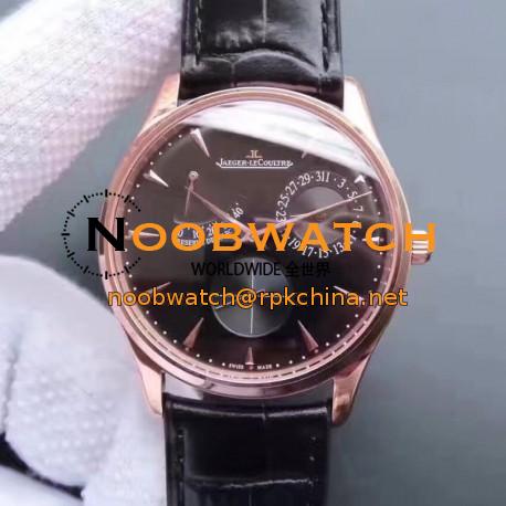 Replica Jaeger-LeCoultre Master Ultra Thin Reserve De Marche 1372520 N Rose Gold Black Dial Swiss Calibre 938