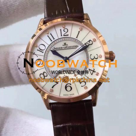 Replica Jaeger-LeCoultre Ladies Rendez-Vous Night & Day Large 3462491 38MM N Rose Gold Pearl Dial Swiss 898D/1