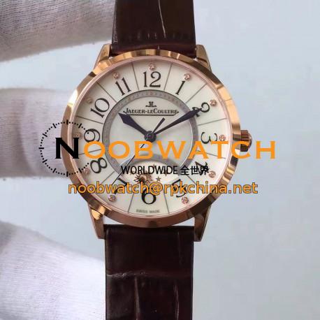 Replica Jaeger-LeCoultre Ladies Rendez-Vous Night & Day 3462491 34MM N Rose Gold Pearl Dial Swiss 898A/1