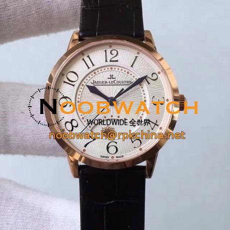 Replica Jaeger-LeCoultre Ladies Rendez-Vous Night & Day 3612420 34MM N Rose Gold White Dial Swiss 898A/1