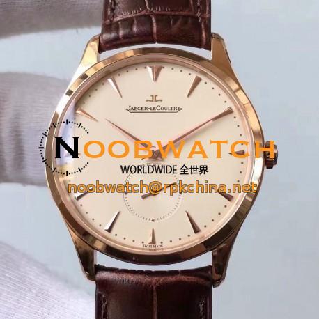 Replica Jaeger-LeCoultre Master Grande Ultra Thin Small Second 1352520 ZF Rose Gold Cream Dial Swiss Calibre 896