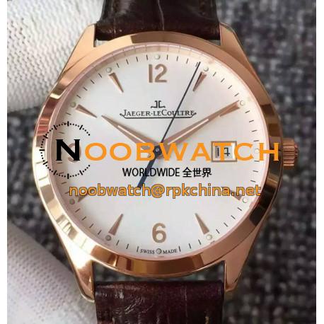 Replica Jaeger-LeCoultre Master Control Date 1542520 Rose Gold White Dial Swiss Calibre 899