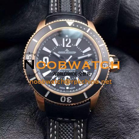 Replica Jaeger-LeCoultre Master Compressor Navy Seals Q2018670 Limited Edition N Rose Gold Black Dial Swiss 2836-2