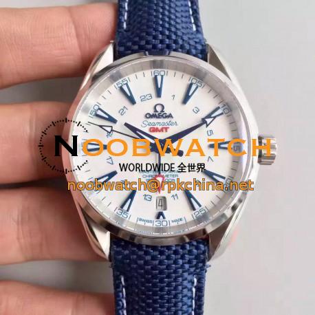 Replica Omega Seamaster Aqua Terra 150M GMT 231.92.43.22.04.001 43MM JH Stainless Steel White Dial Swiss 8605