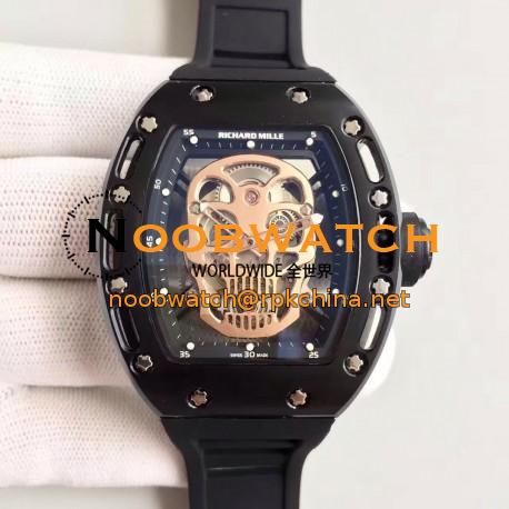 Replica Richard Mille RM052 SF PVD Gold Skull Dial Swiss M6T51