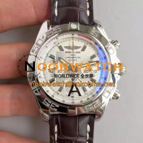 Replica Breitling Chronomat 44 AB011012/G684/739P/A20BA.1 N Stainless Steel White Dial Swiss 7750