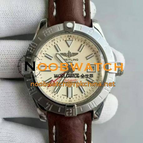 Replica Breitling Avenger II GMT A3239011/G778/437X/A20BA.1 N Stainless Steel White Dial Swiss 2836-2