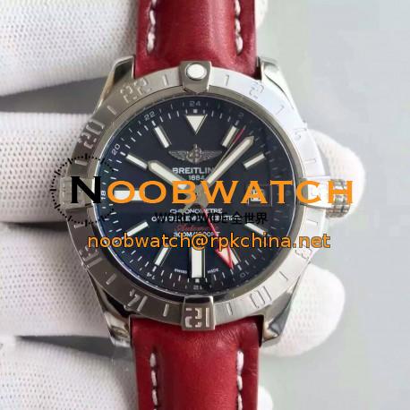 Replica Breitling Avenger II GMT A3239011/C872/105X/A20BA.1 N Stainless Steel Black Dial Swiss 2836-2