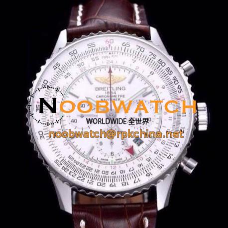 Replica Breitling Navitimer GMT AB044121/G783/756P/A20BA.1 JF Stainless Steel White Dial SWISS 7753