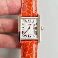 Replica Cartier Tank Solo Ladies W5200005 24MM x 31MM TW Stainless Steel  White Dial Swiss Quartz