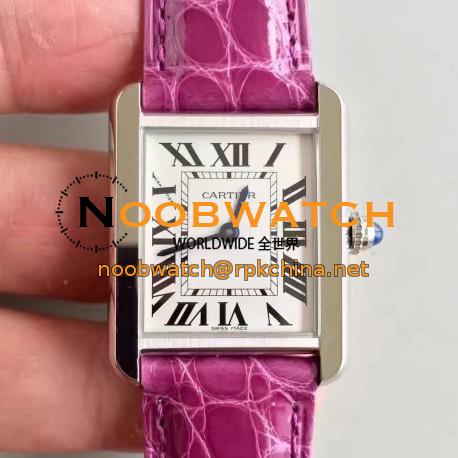 Replica Cartier Tank Solo Ladies W5200003 27MM x 34MM TW Stainless Steel White Dial Swiss Quartz