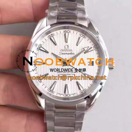 Replica Omega Seamaster Aqua Terra 150M Master Co-Axial 231.10.42.21.02.003 KW Stainless Steel White Dial Swiss 8500