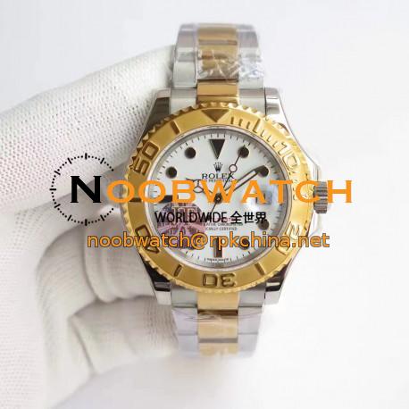 Replica Rolex Yacht-Master 40 116622 JF Stainless Steel & Yellow Gold White Dial Swiss 2836-2